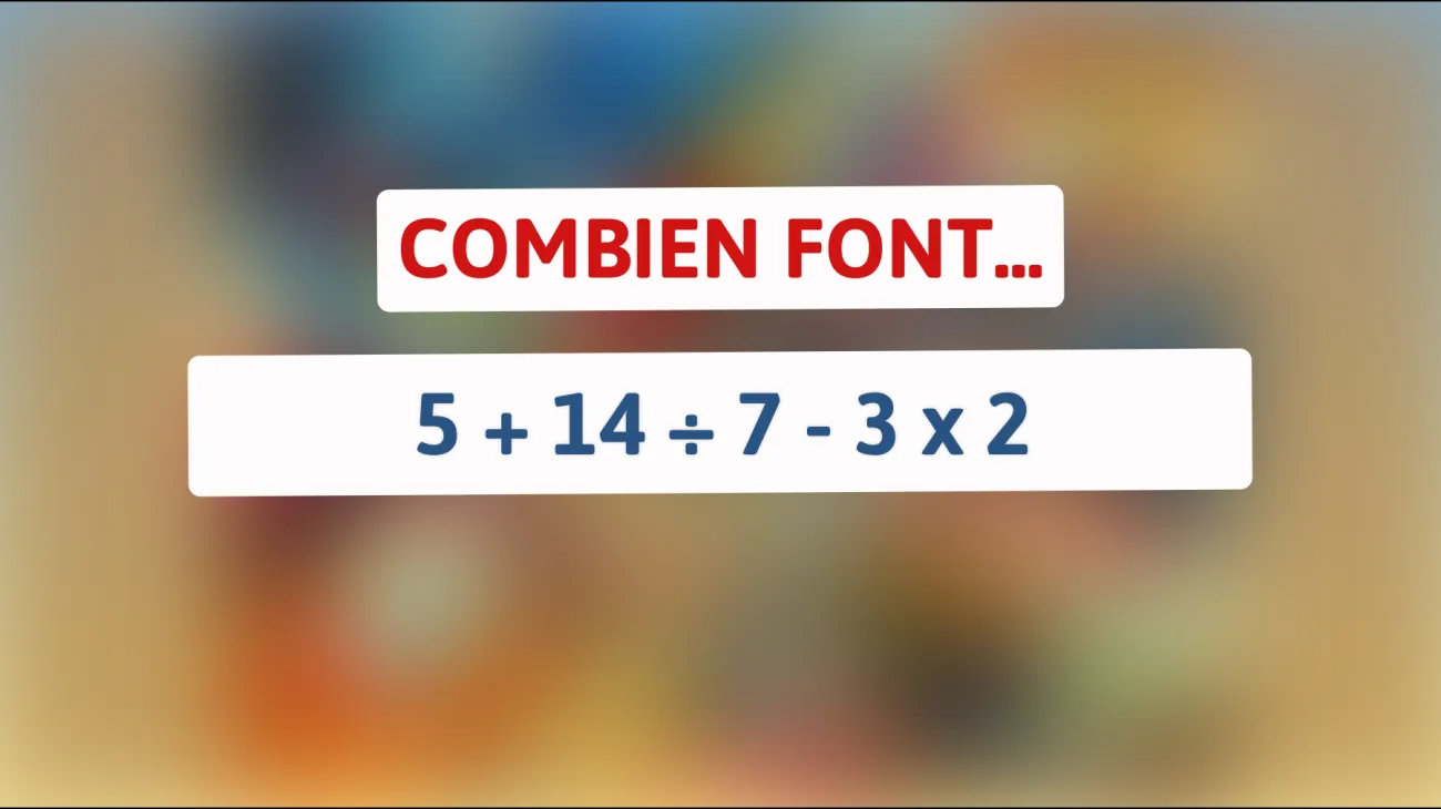 Êtes-vous assez intelligent pour résoudre ce casse-tête mathématique en un clin d'œil ? Découvrez-le maintenant !"
