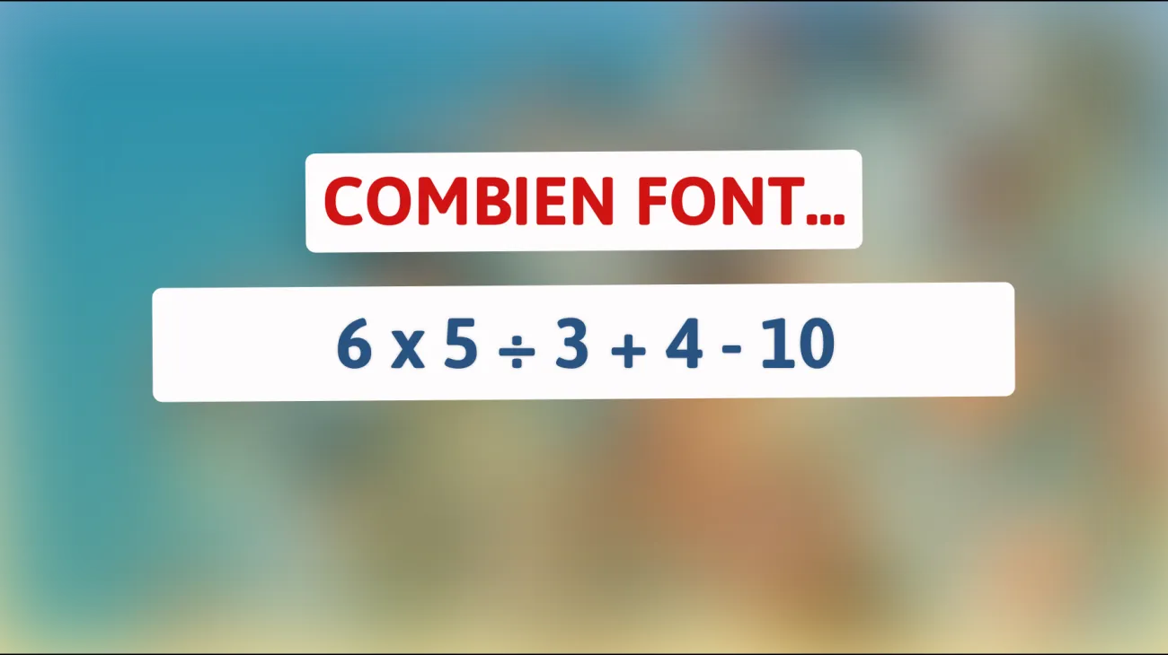 Défiez votre esprit : pouvez-vous résoudre cette énigme mathématique plus vite qu'un génie ?"