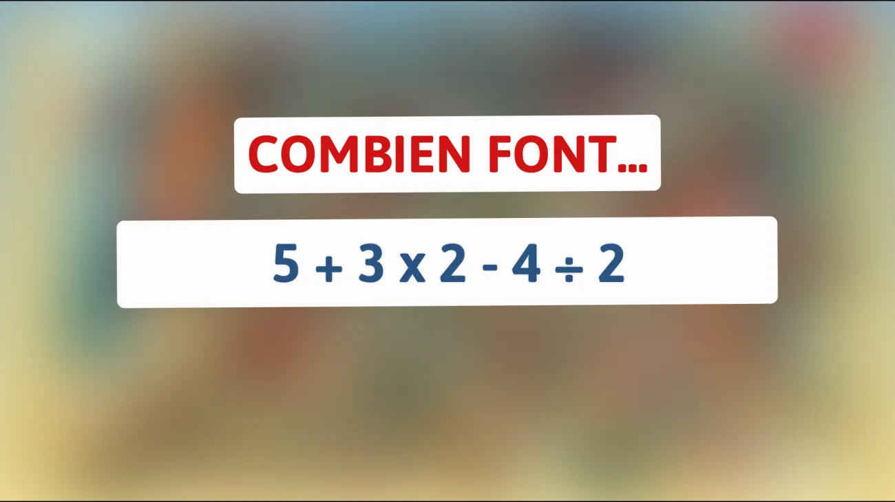 Prouvez votre génie avec cette énigme mathématique qui laisse perplexe à coup sûr !"